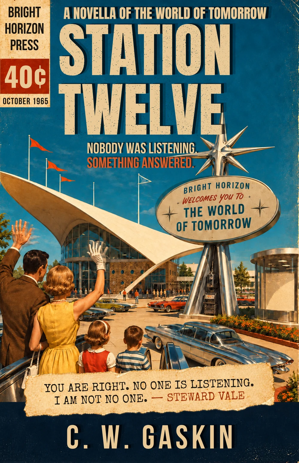 Station Twelve by C. W. Gaskin, vintage illustrated front cover